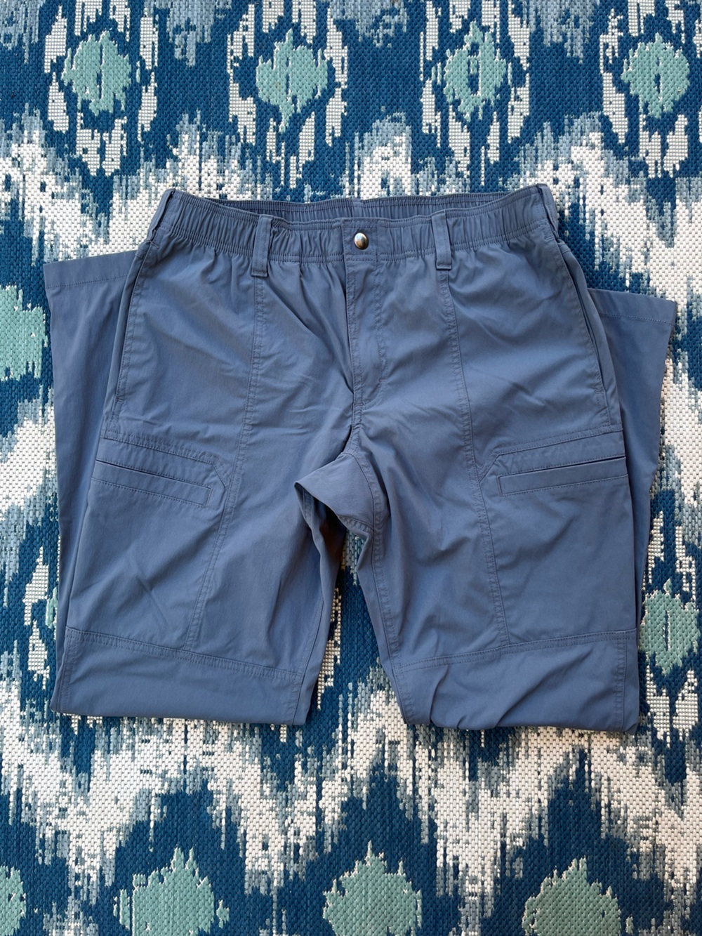 Duluth Trading Co Men’s Size 34x32 Blue Elastic-Waist Nylon Quick Dry Pant - Picture 3 of 6